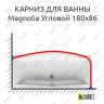 Карниз для ванны Ravak Magnolia Угловой 180х86 Усиленный 25 мм MrKARNIZ фото 1